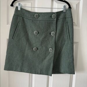 Double breasted button mini/pencil skirt